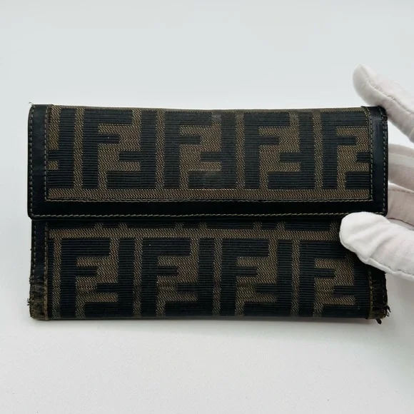 Fendi 2 PC Tri fold with slim bi fold Wallet - Picture 1 of 12